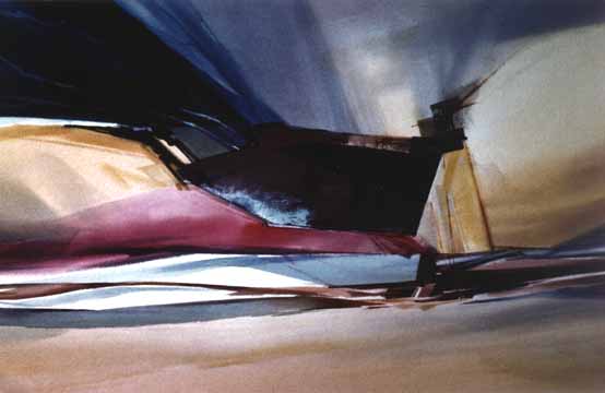Fourth Place Award painting Arch Cape by Gaye Hoopes.