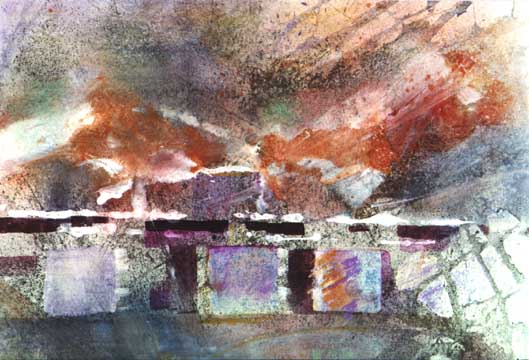 Mixed Media Painting: Doorway to Beyond by Jo Simpson.