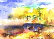 Watercolor painting: Wetlands