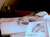 Drawings and reference materials.