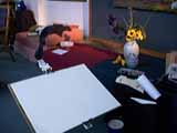 Doing a sketch.